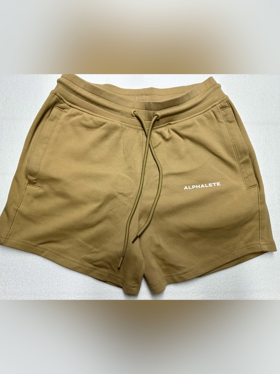 Alphalete Pants - Alphalete Essential Seamless Knit Shorts Women’s M • Army Brown - 10.5” NWOT